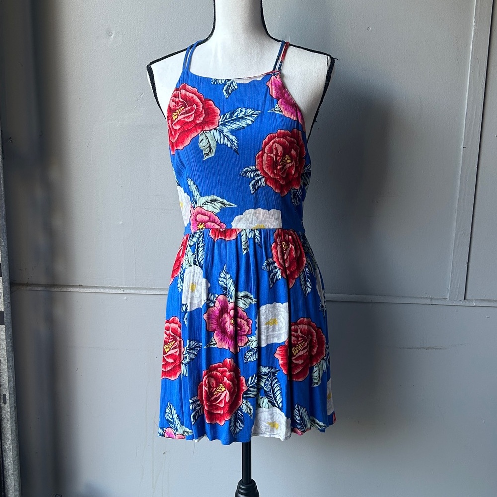 Forever 21 Blue Floral Dress